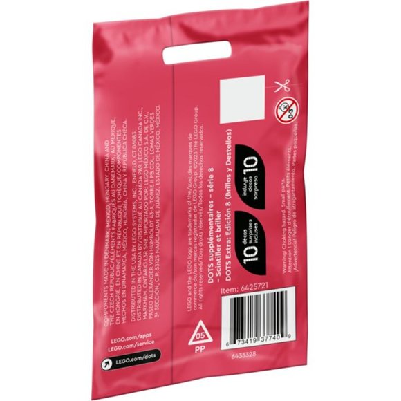 LEGO DOTS Extra DOTS Series 8 41803 DIY Craft Kit (115 Pieces) - Picture 2 of 3